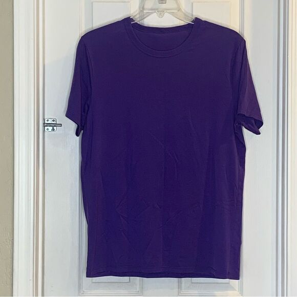 Lululemon Fast and Free Short Sleeve Shirt Petrol Purple Size Large - Picture 1 of 7